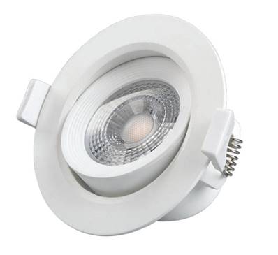 Spot encastrable orientable LED COB 5W éclairage chaud