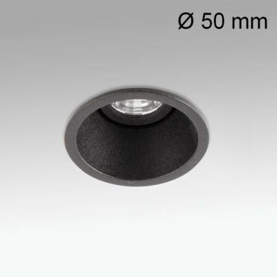 Spot encastrable orientable FOX Ø 50 mm LED 5W noir