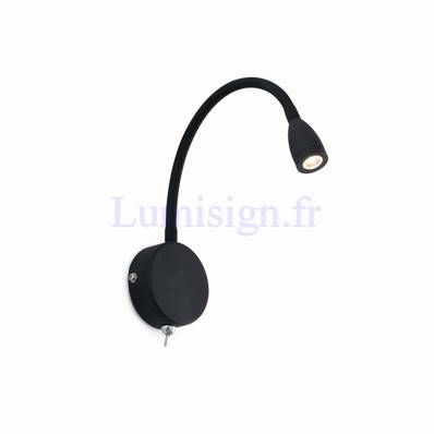 Lampe liseuse flexible LOKE-1 noire