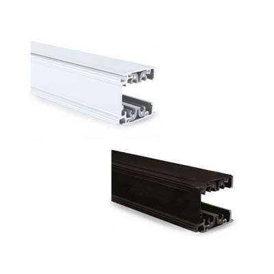 Rail pour spot LED 3 allumages noir ou blanc Blanc 1 mètre
