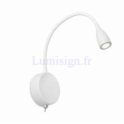 Lampe liseuse flexible LOKE-1 blanche