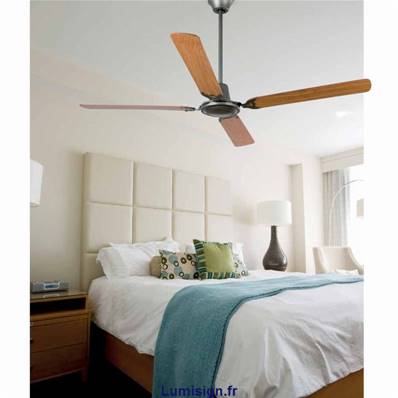 Ventilateur de plafond MALVINAS marron ou gris Marron