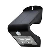 Applique extrieure LED solaire avec dtecteur 2W noire