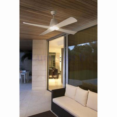 Ventilateur de plafond intérieur/extérieur TYPHOON blanc avec luminaire