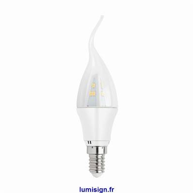 Ampoule flamme LED E14 3W blanc chaud