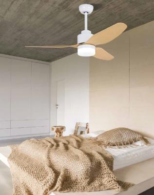 Ventilateur de plafond Zambelis 19130 blanc pales érable