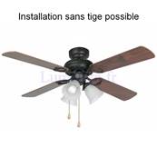 Ventilateur de plafond LISBOA marron