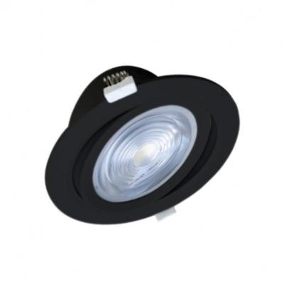 Spot noir encastrable orientable LED 18W éclairage chaud