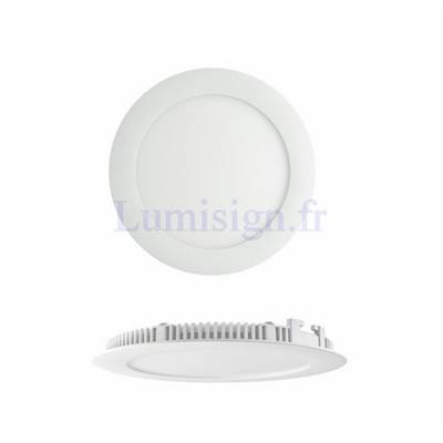 Spot encastrable LED blanc 18W Ø225 éclairage chaud